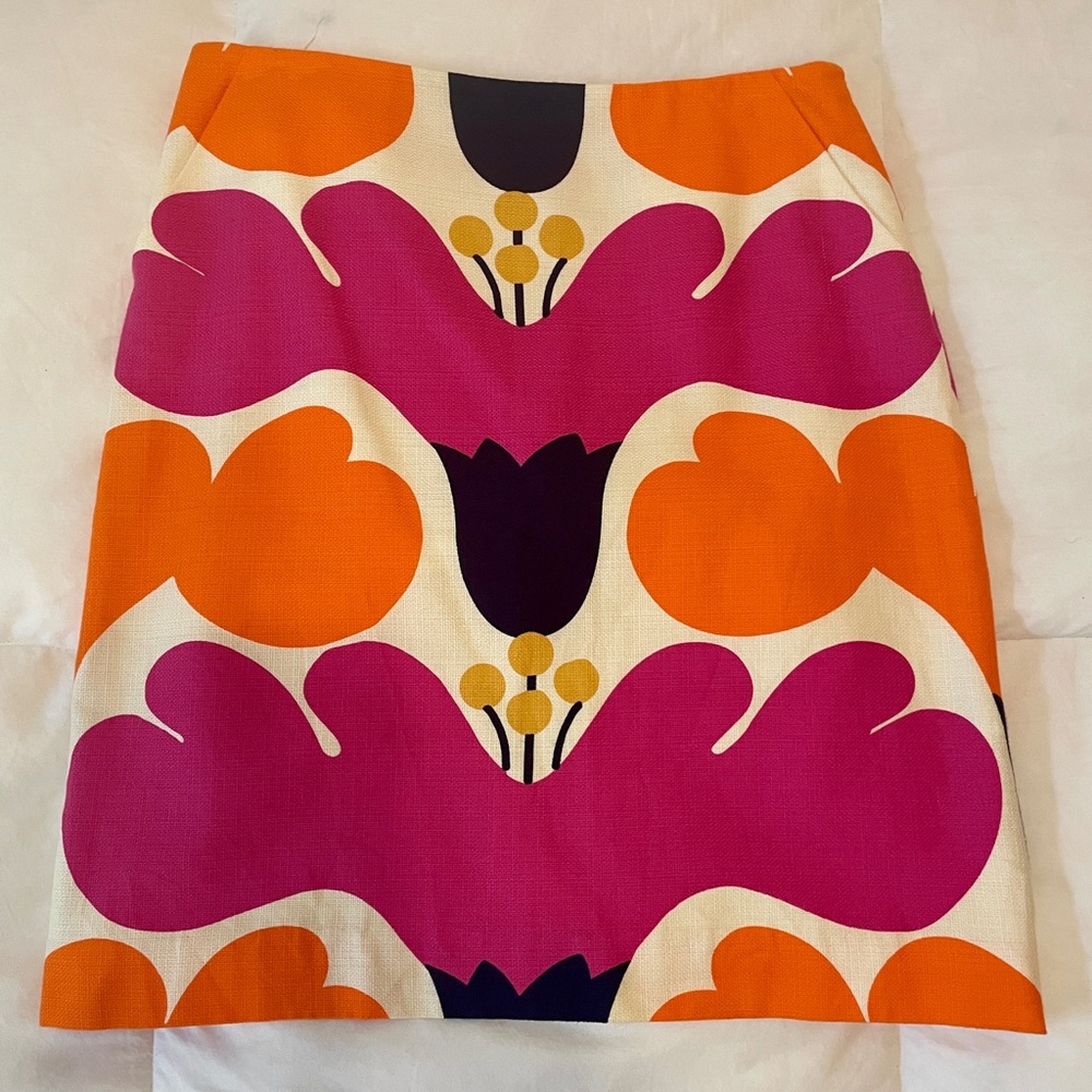 Lilly Pulitzer Oh Jackie Cotton Twill Skirt Size 4
